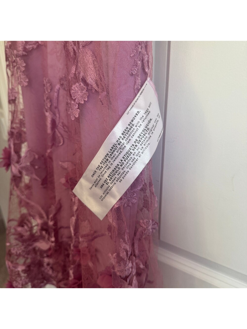 NWT Dress The Population Audrey Lavender Floral Autumn Wedding Guest Dress XXL - Picture 7 of 9